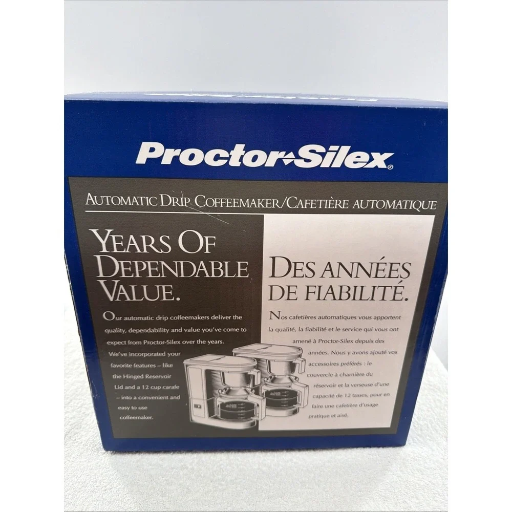New Proctor-Silex Automatic Drip Coffee Maker 2-12 Cup Model A6089 Caldor